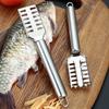 Stainless Steel Fish Scale Planer Square Head Scraping Fish Scale Artifact Household Scale Kitchen Gadget Fish Brush Wholesale