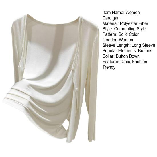 Damen Sommer Leichter Cardigan Lässig Langarm Sonnenschutz Hemden Knopfleiste Strand Überwurf Tops