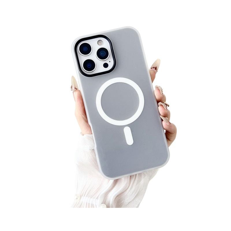 Dopamine Jelly Magnetic Suction Suitable for Apple 16 Promax Macaron Two In One IPhone 16 Skin Sensing Mobile Phone Case