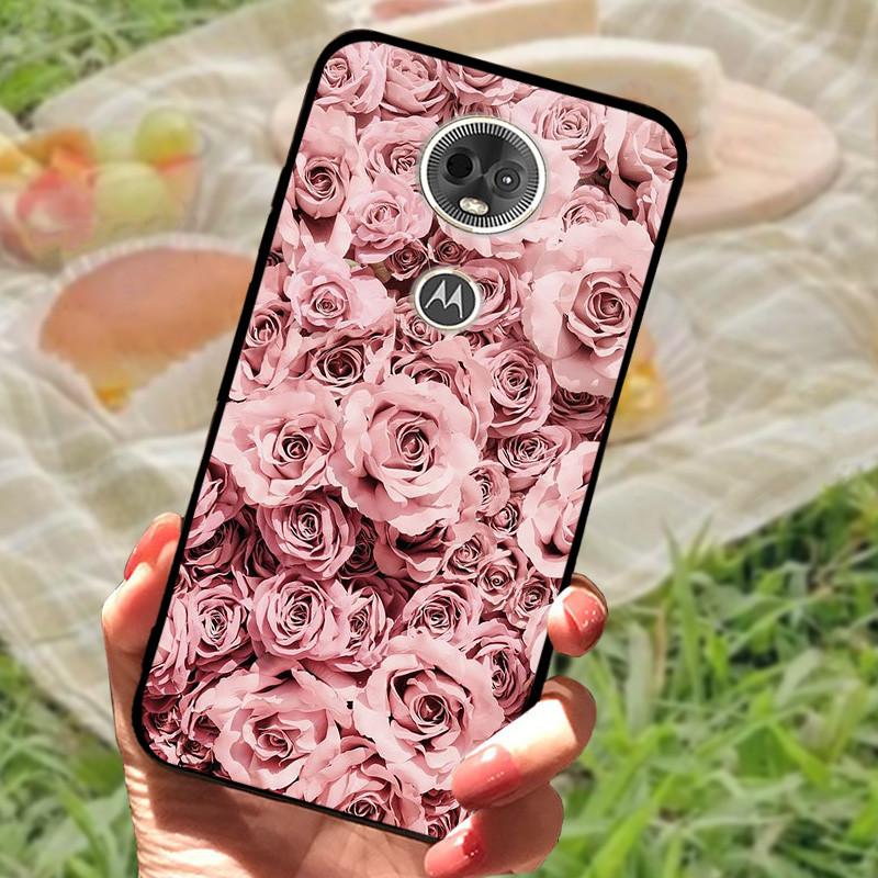 Etui Silikonowe Miękkie Odporne na Wstrząsy TPU Tylna Pokrywa dla Motorola Moto E5 / E5 Play EU / E5Plus / E5 Plus Capa E5Play E 5 Marmur