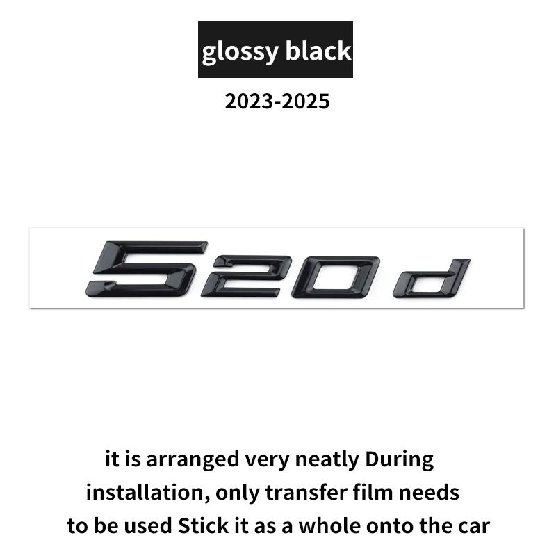 Suitable for BMW 5 Series G60 G30 F10 F11 520d 525i G61 530d 530e 540i 528 535i GT F07 rear emblem car logo numerical letters