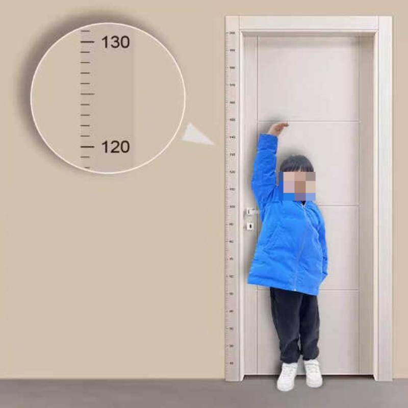1PC Transparent Waterproof 2-meter Height Wall Sticker Measure Height Household Scale Measuring Ruler Growth Chart