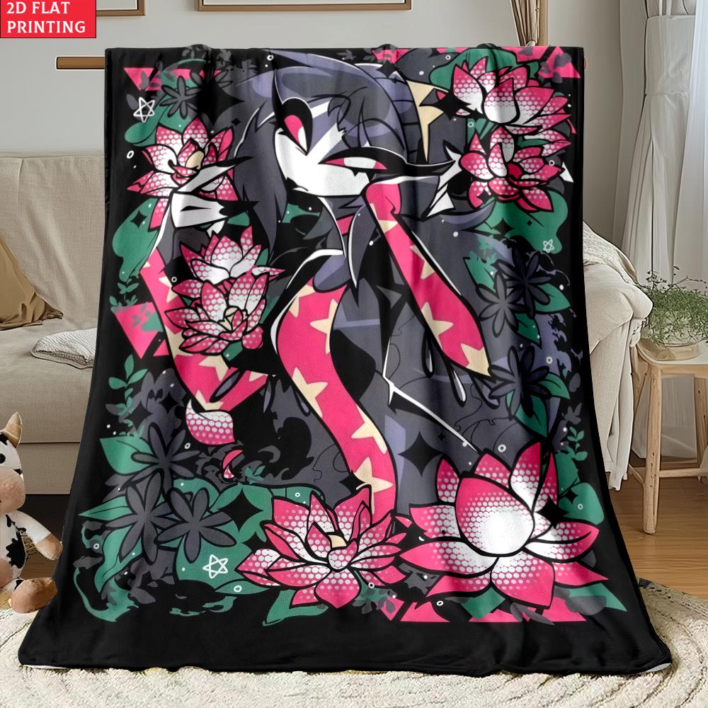 Anime Thin Flannel Blanket for Bedrooms,Living Rooms,Sofas Blankets,Offices,Lunch Breaks,Picnics,blankets Fluffy Blanket