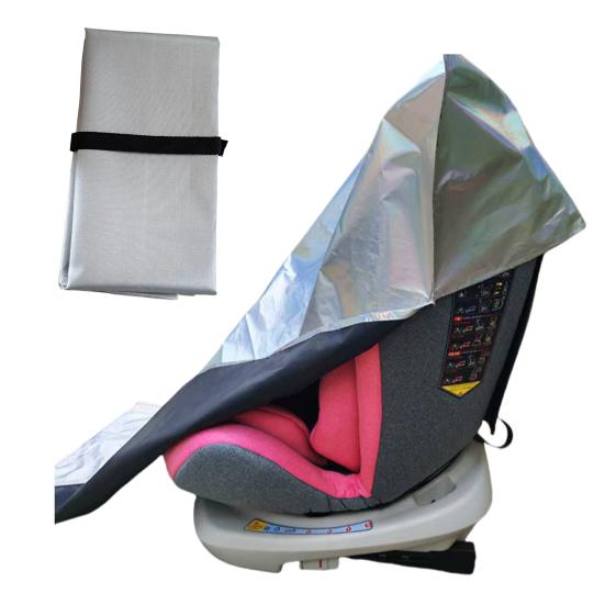 Yousheng Baby Car Safety Seat Sunshade Cover Portable Foldable Reflective UV Shielding Sunlight Heat Blocking Universal Infant Automotive Safety Seat