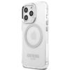 Guess Guhmp13Lhtrms Iphone 13 Pro / 13 6,1 Srebrny/Silver Hard Case Metal Outline Magsafe