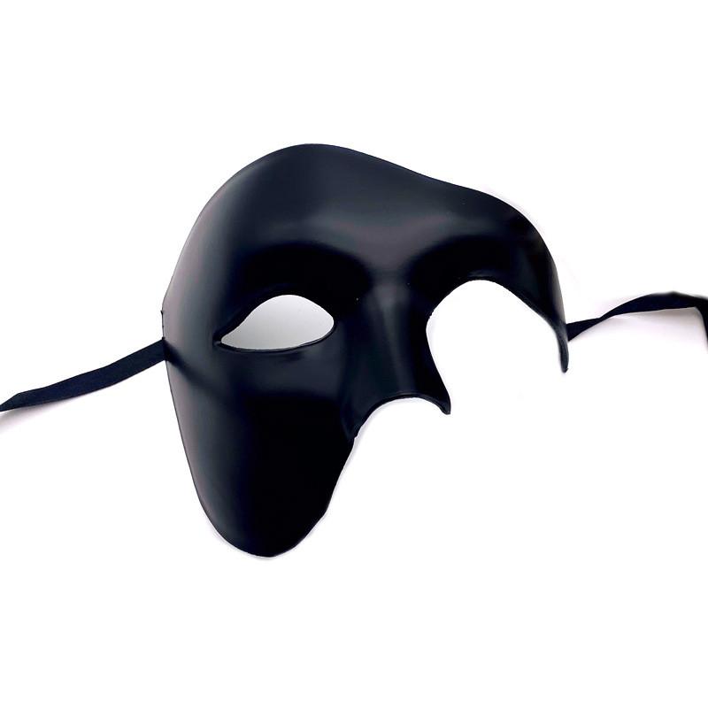 Masquerade Male Halloween Mask With Half Face Design For Adults Party Cosplay