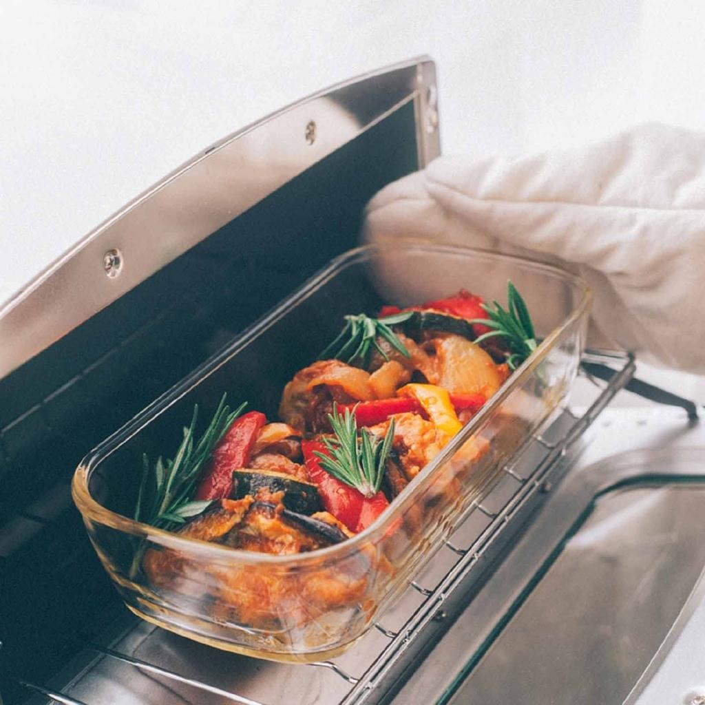 Hario (Hario) BUONO Kitchen KSTL-140-TW Clear Heat-Resistant Glass Storage Container, 1400ml, Square, Made In Japan