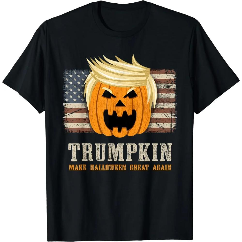 Even My Dog Is Waiting For Trump 2024 Funny Dog T-Shirt O-Neck Tops Printed Graphic Clothing Creative Breathable Koszulki