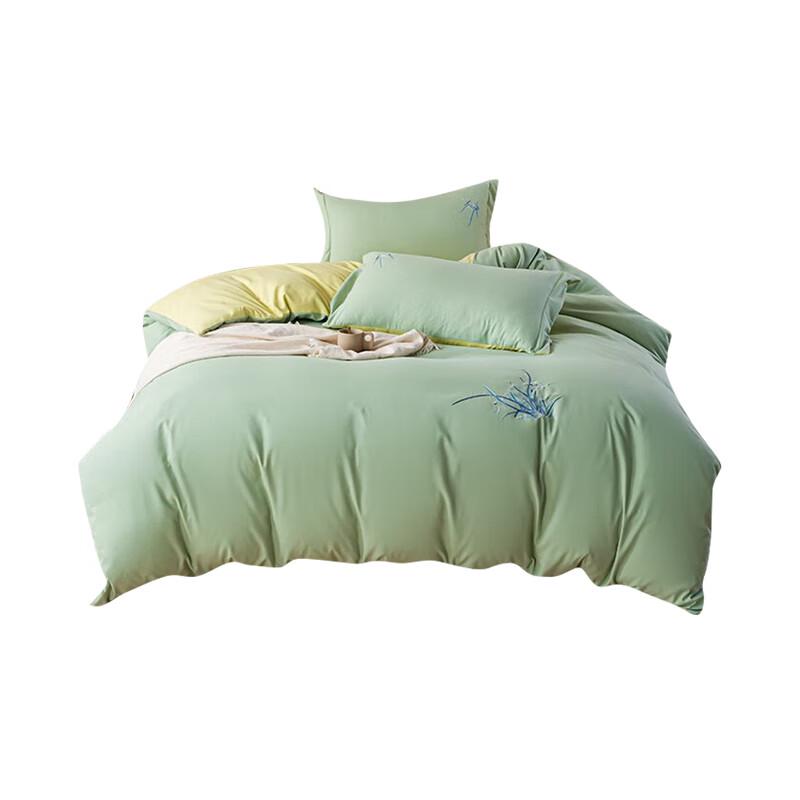 Dohia Mocha Fleece Lanting Rhapsody 4-Piece Bedding Set