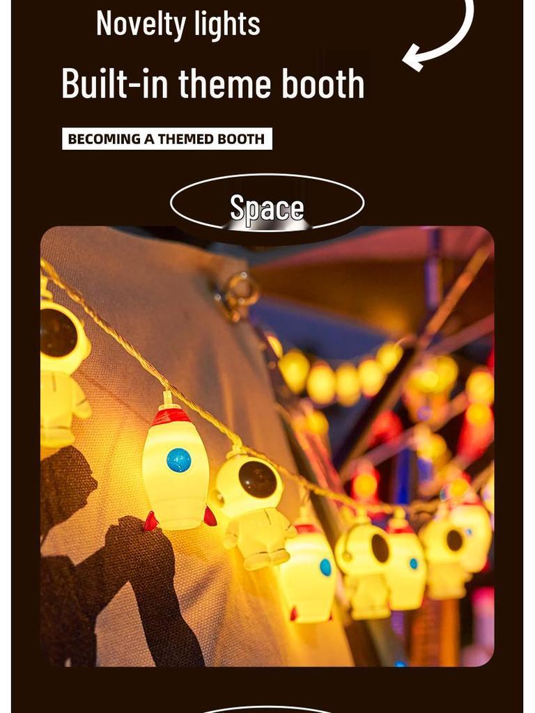 LED Creative Night Market Lights: Colorful String Illumination for Snack Stalls & Barbecue Shops, Perfect Trunk Decor.