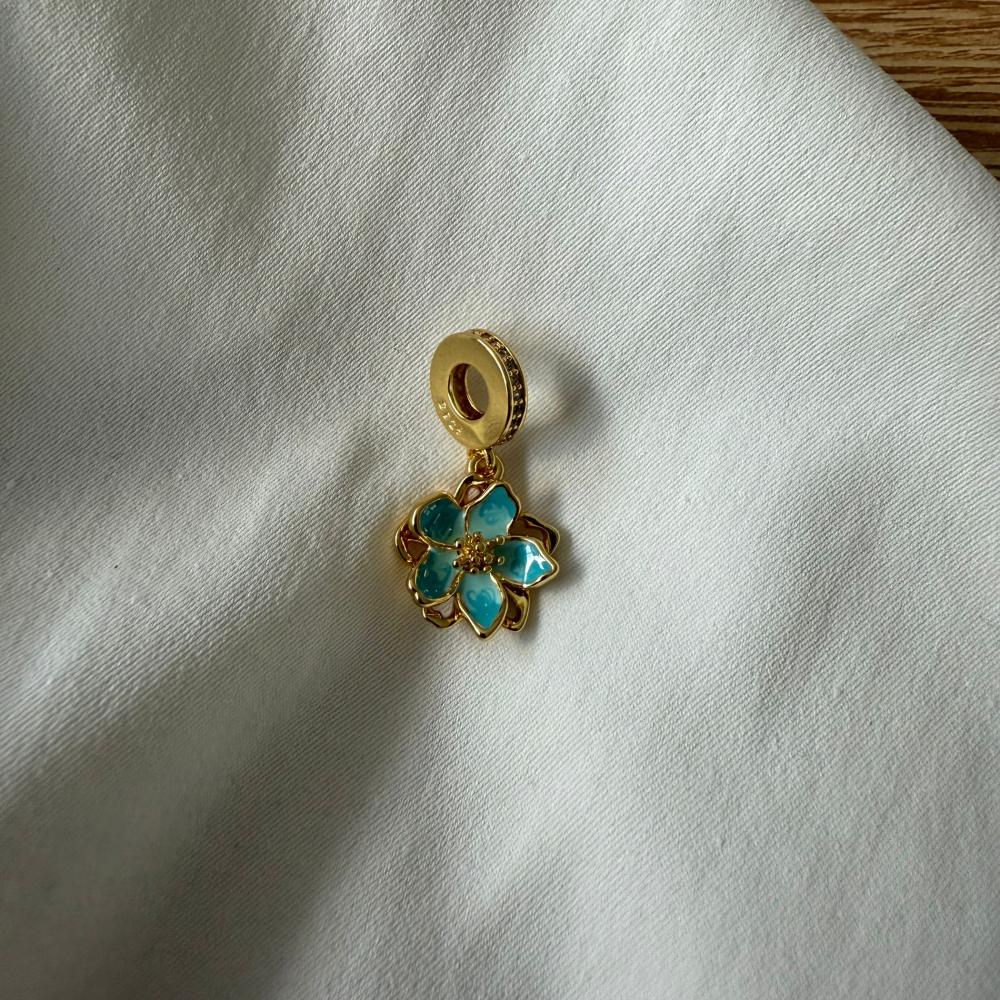 New Copper Beautiful Flower Series, Suitable For European Original Bracelet Diy Accessories, Exquisite Jewelry