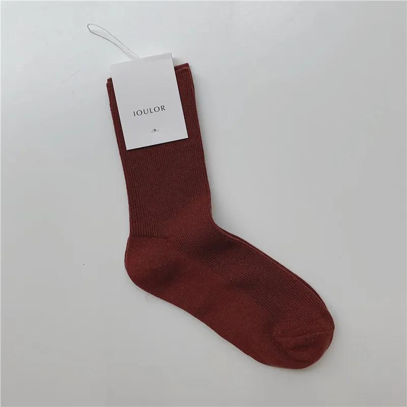 SP&CITY Harajuku Simple Solid Women's Warm Socks Women Winter Thick Soft Cotton Socks Keep Warm Striped Short Socks Ladies Sox