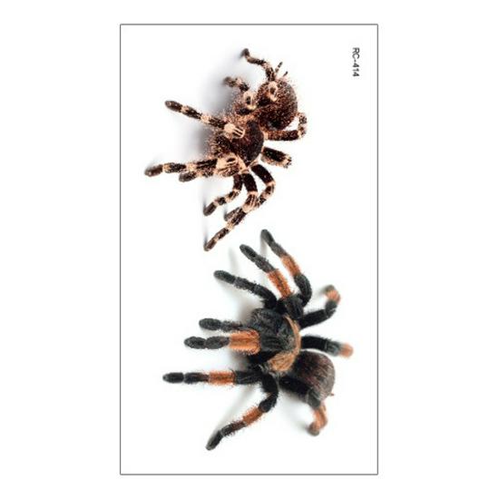 Ruikalong Scary Halloween Waterproof Tattoo Stickers - Scorpion & Spider Designs