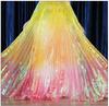 100x150cm Holographic Fluorescent Voile Organza Tulle Fabric Shiny Gauze for Wedding Decor Stage Costumes Doll Clothes DIY Craft