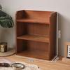 Wooden Retro Desk Organizer: Solid Wood Wall-Mounted Holder for Perfume, Cosmetics, Coffee Cups, and Utensils.