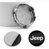 4 Stück 60MM Auto Radmitte Nabenkappe Autozubehör für Jeep JK Gladiator Compass Renegade Grand Cherokee Wrangler