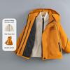 Boys' 3-in-1 Detachable Windbreaker Jacket for Spring, Autumn, and Winter