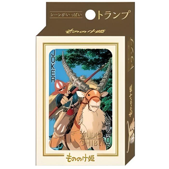 Jeu de cartes - princesse mononoké - studio ghibli - multicolore - 2 joueurs ou plus