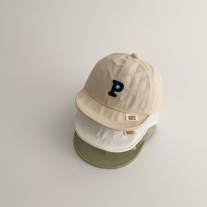 Baby Summer Sun Protection Cap Infant Letter Baseball Hat Kids UV Shield Visor For Boys And Girls