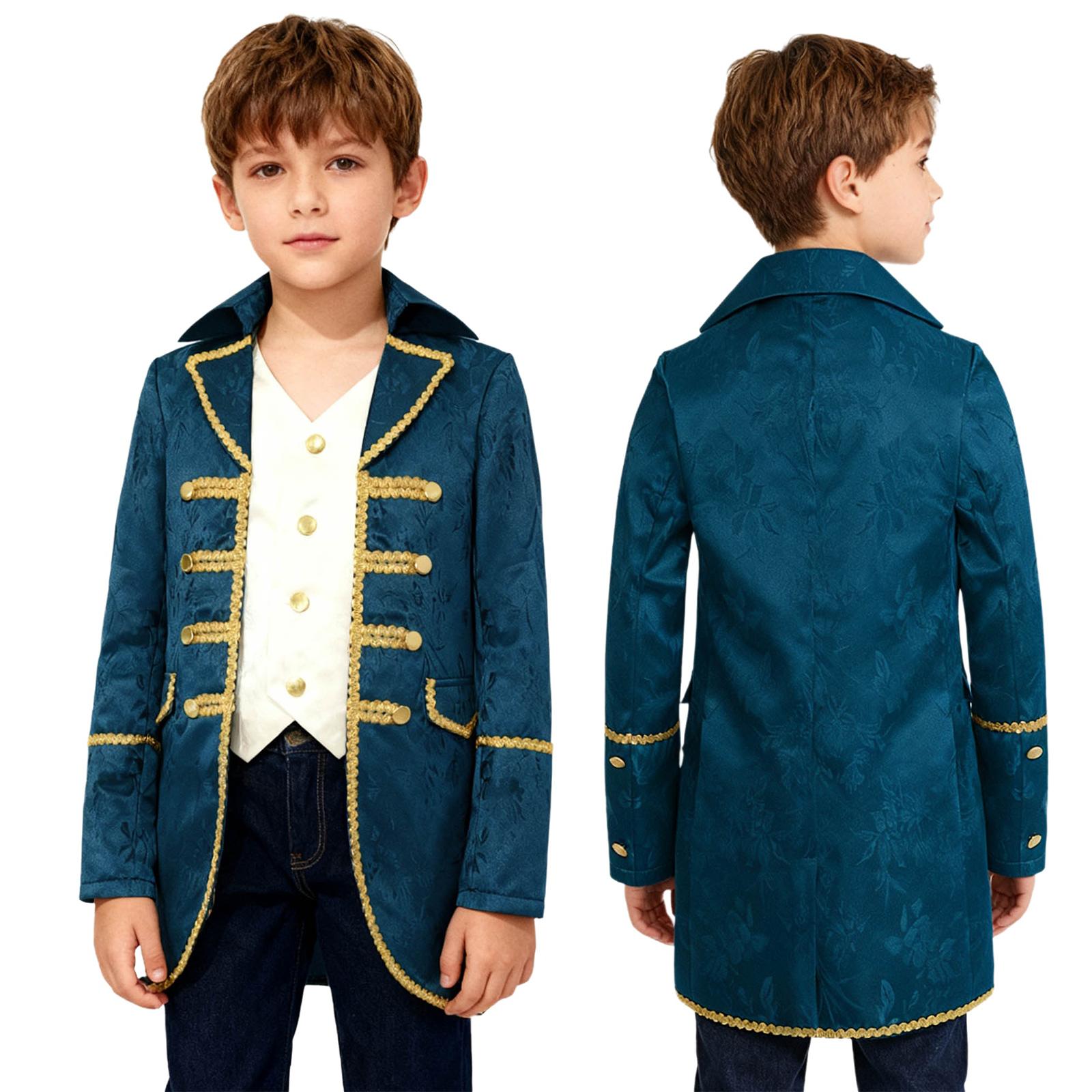 Boys Medieval Victorian Tailcoat Halloween Steampunk