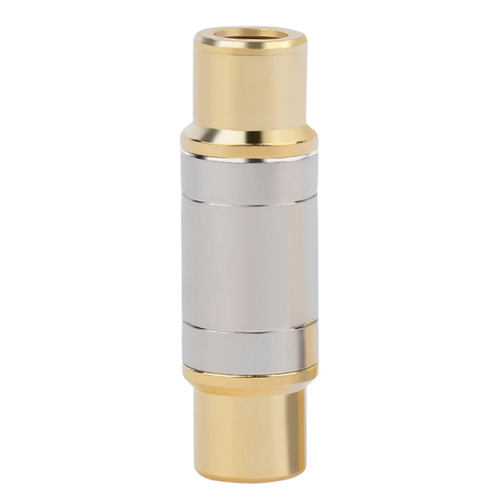 

Gold-plated Female to Female Video Coupler Metal Adapter Connector to Ensures Signal Stability Lightweight 1