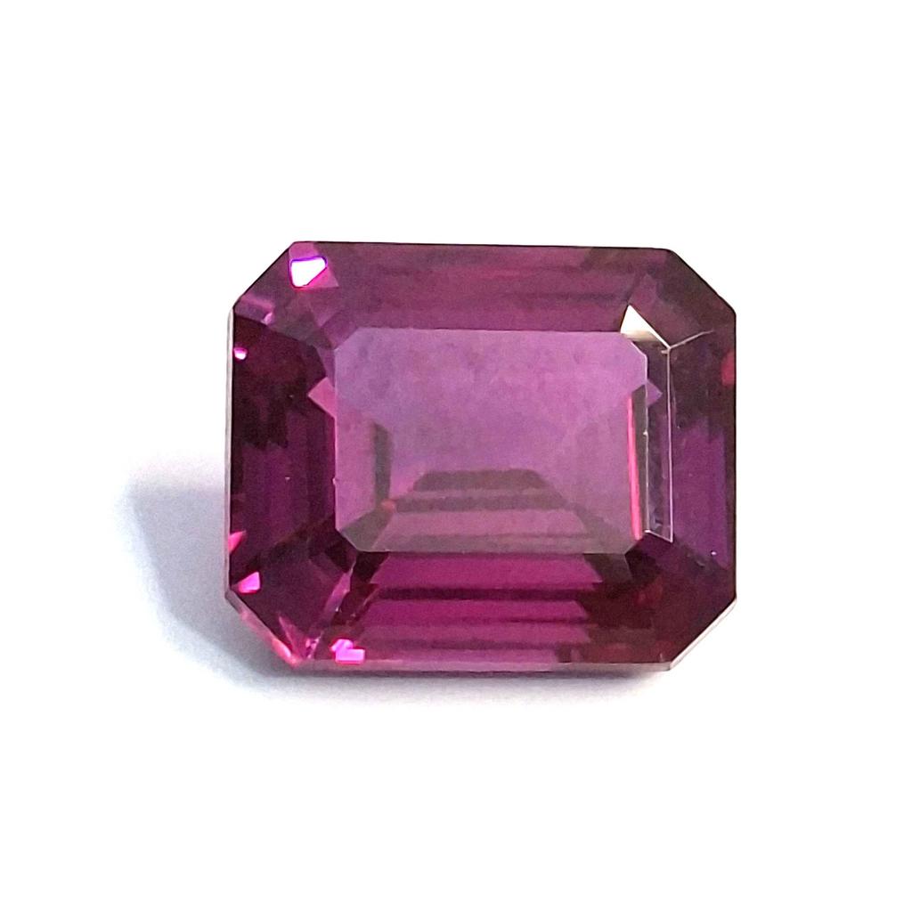 Emerald Cut Natural Pink Rhodolite Garnet 8-10 Ct Beautiful Certified Gemstone