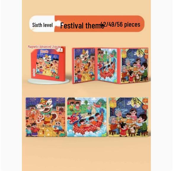Magnetic Puzzle Educational Toy for Toddlers Ages 2-6