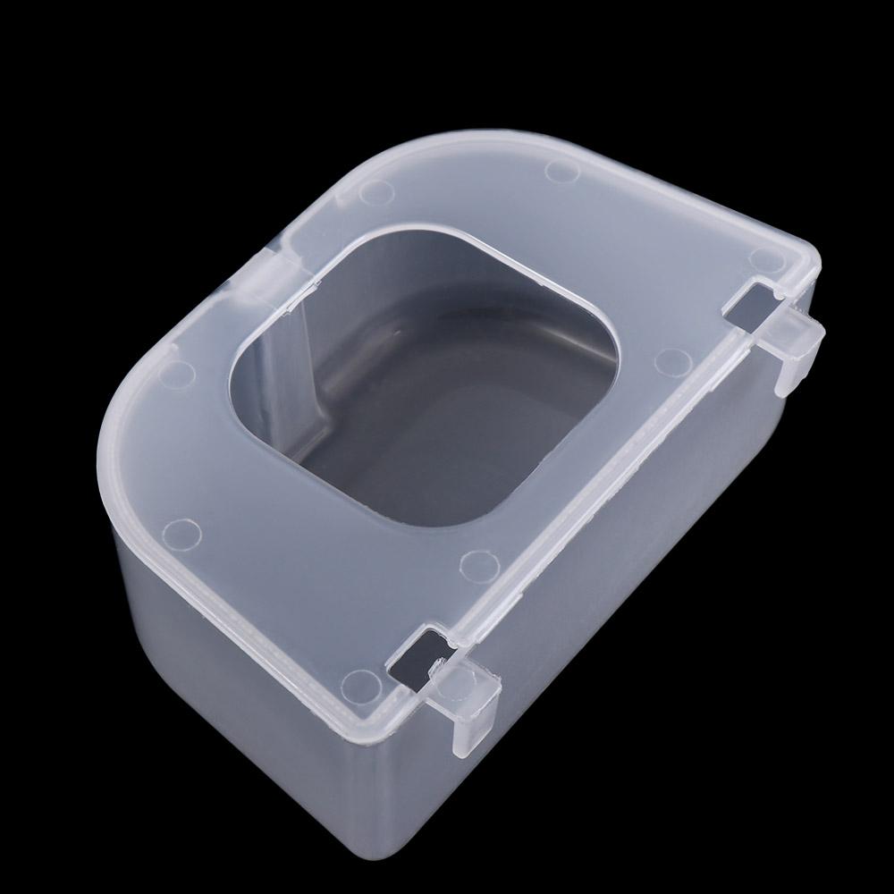 Transparent Pigeon Anti Scattering Food Box Plastic with lid Carrier Pigeon Food Box Anti-splash Large Capacity