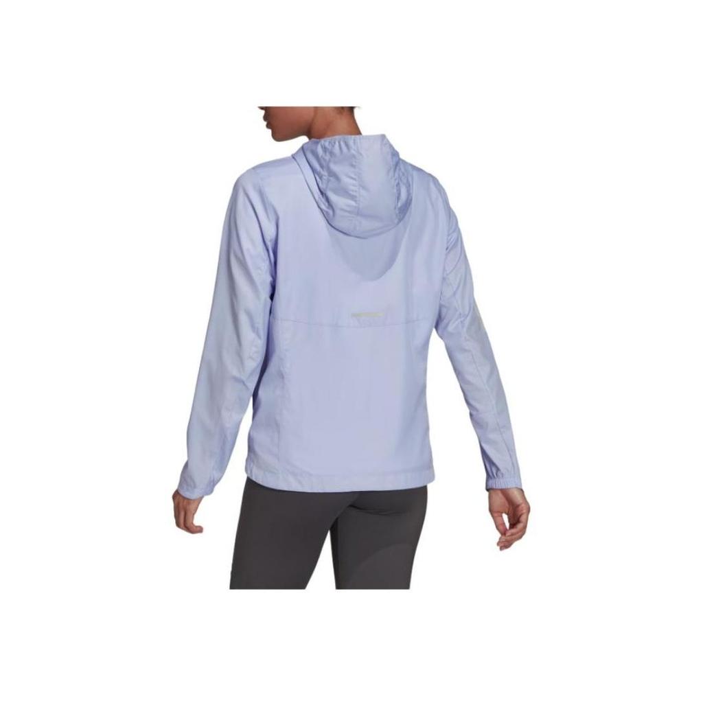 Adidas Own The Run Reflective Running Hooded Jacket Women Purple H31032