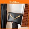 Stylish Large Capacity Women's Clutch Bag Trendy Pu Envelope Purse In Black White Khaki And Rose Red