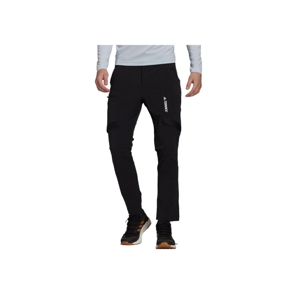Adidas Printed Straight-Leg Casual Sports Pants Men Bottoms Black GI7308