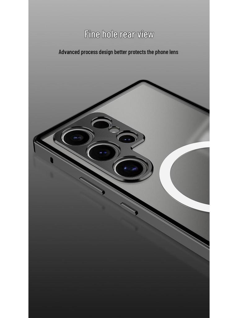 Samsung S26 Ultra Snap-On Phone Case with Metal Lens Protection for S25 Ultra & S24+