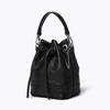 Head Layer Crystal Plant Tanned Cowhide Bucket Bag with Retro Niche Design, Fashionable Handbag, High-end Single Shoulder Crossbody Bag