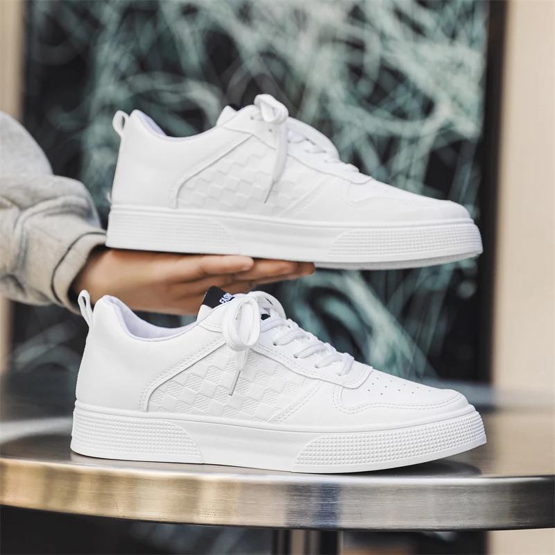 Men's Summer Breathable Sport Casual Shoes Small White Trendy Versatile Low Top EVA Sole Rubber Face Summer Shoe Men