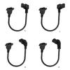 90 Degree  Up/Down/Left/Right Angled IEC 320 C13 Female to C14 Male Power Supply Extension Cord for Monitors Computers