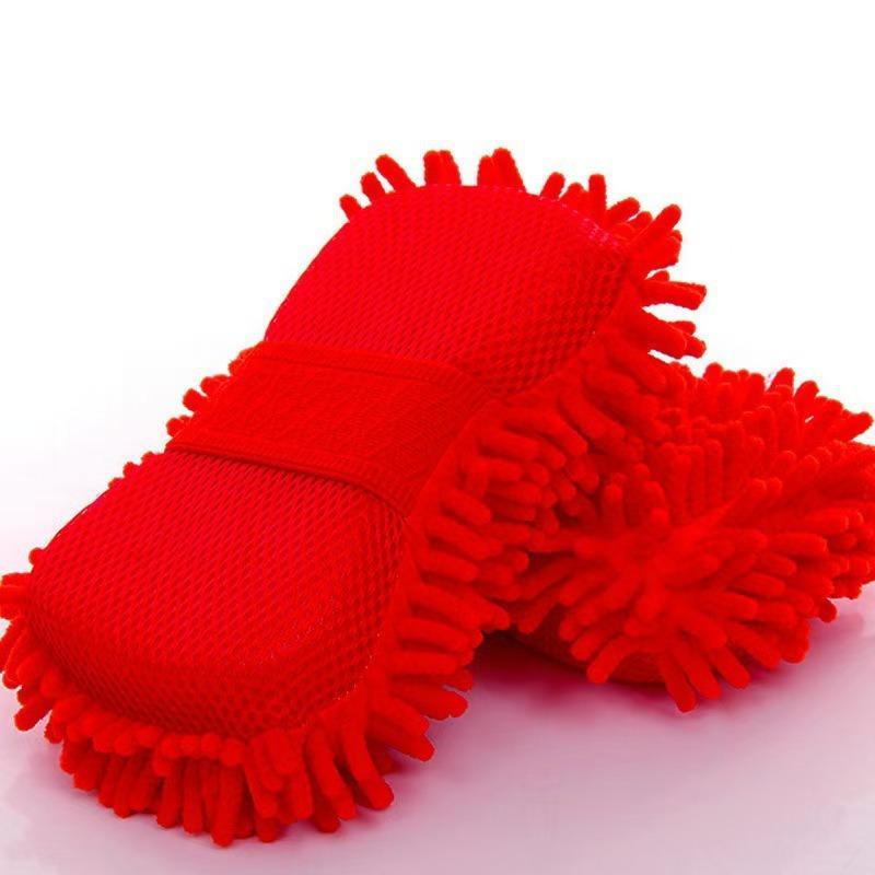 Super Absorbent Car Wash Gloves Premium Chenille Microfiber Wash Sponge Scratch-Free Ultra Absorbent Cleaning Glove Car Cleaning