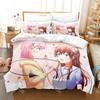 Fashion Anime Girls The Demon Girl Next Door Bedding Set Single Twin Full Queen King Size Bed Set Kids Bedroom Duvetcover Set