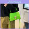 Borsa a tracolla alla moda e minimalista per donna in colori eleganti e morbido materiale PU
