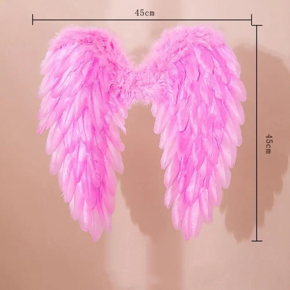 Creative White Feather Wings Handmade Party Props Cosplay Little Wings Black Angel Wings Christmas