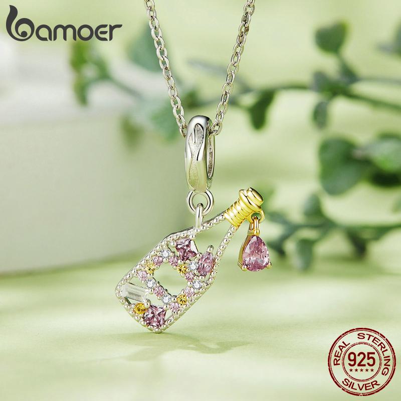 Mărgele din argint 925 BAMOER Seria aurie Brelocuri în formă de umbrelă se potrivesc cu brățara originală din argint, bijuterii pentru femei DIY