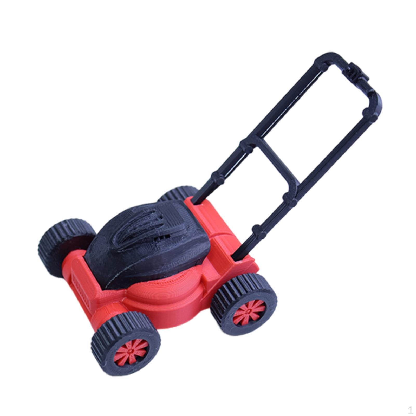 

Doll House Decor Lawn Mower Model Decorative Accessories Ornament Mini Figurine for Fireplace Themed 7cm