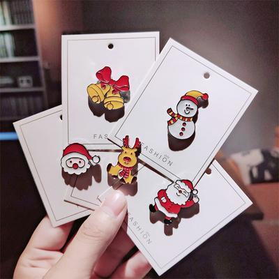 1PC Fashion Pin Diamond Retro Alloy Christmas Brooch Corsage Gift Jewelry Party Accessories