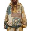 New Women's Casual Hooded Long-sleeved Pullover Regular Digital Printed Sweatshirt