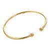 Adjustable Metal Arm Bracelet with Dual Balls & Water Drop Design: Exaggerated Style for Women