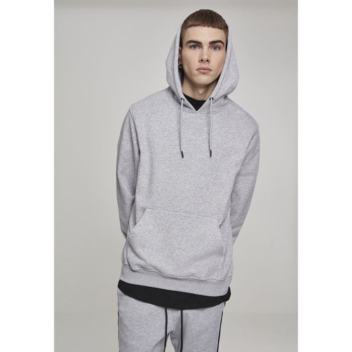 Sweatshirt à capuche - Urban Classic - Basic Terry - Gris - Manches longues - Poche kangourou