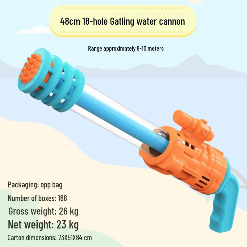 Summer Splash Festival Gatling Water Cannon Toy - Large Children's Water Gun