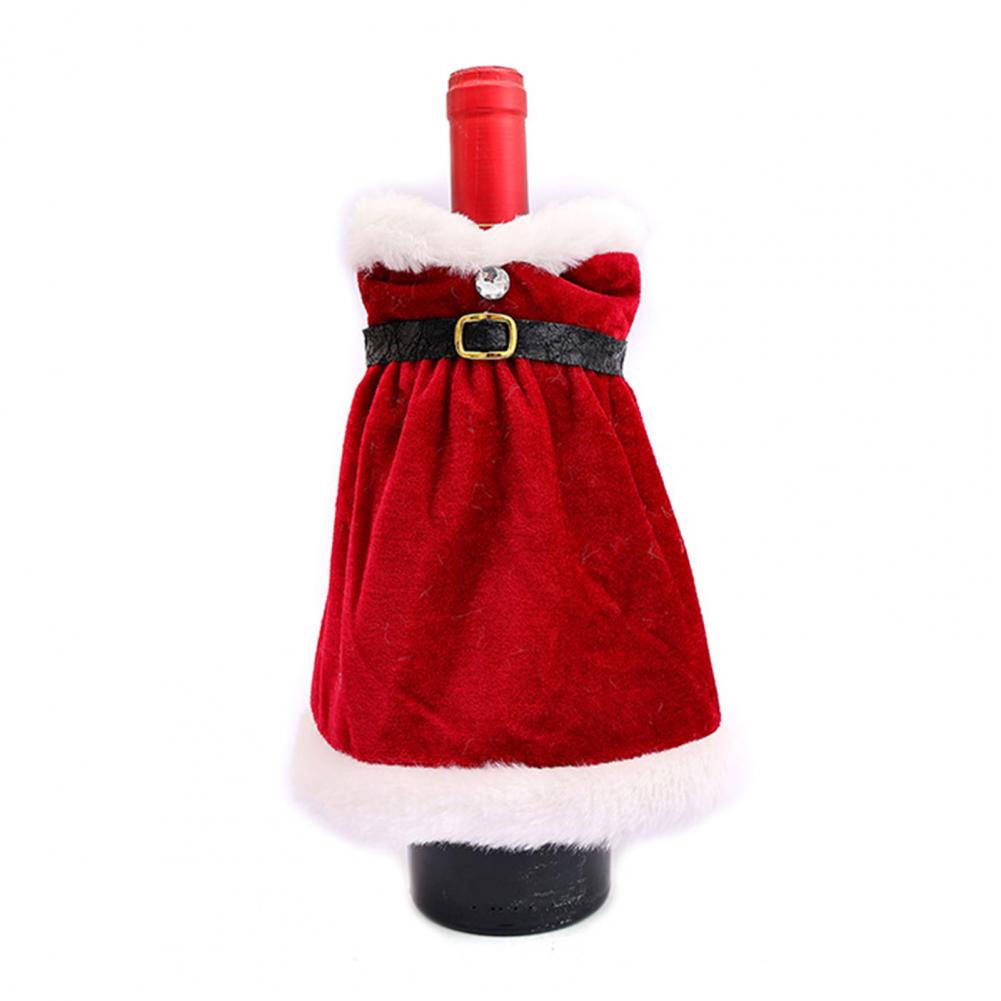 

Festive Wine Bottle Sleeve Seasonal Wine Gift Idea Festive Christmas Wine Bottle Covers for Holiday Table Centerpiece Decor