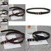 New Double Heart Buckle Thin Waist Belt Korean Version Simple Ladies Denim Belt Suit Long Shirt Decoration Belt Female In Stock