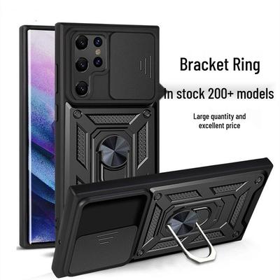 Samsung S22 Ultra Anti-Drop Handyhülle mit Schiebefenster und Autohalterungsring
