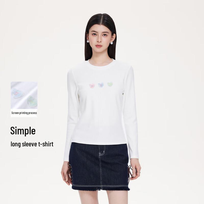 FivePlus Women's Slim Fit Short Long-Sleeve T-Shirt